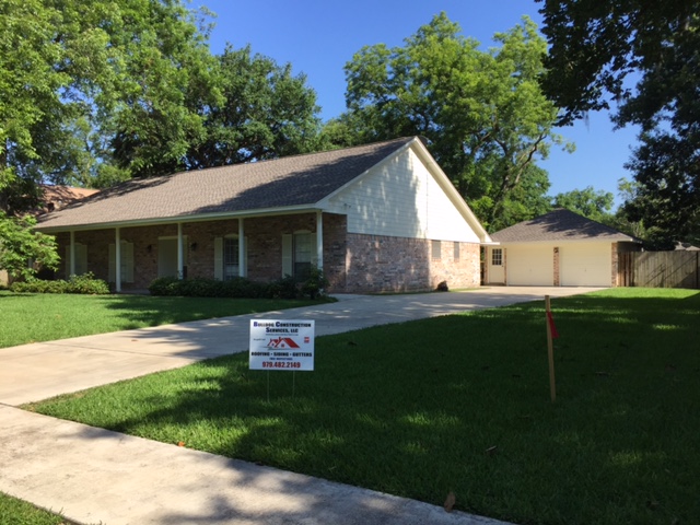 New roof on a house in angleton, texas.